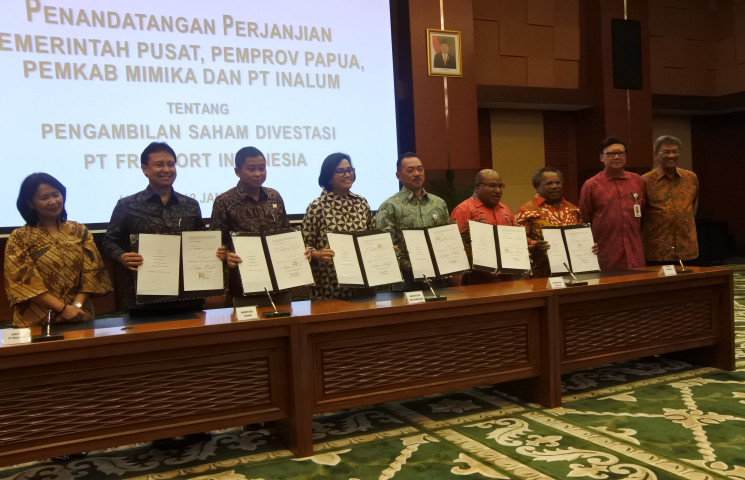 Papua Resmi Kuasai 10 Persen Saham Freeport  